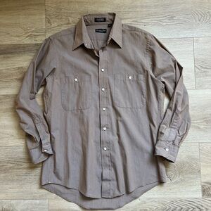 Vintage Dior Men’s Brown Button-Down Shirt